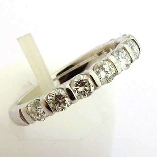 Bague diamant or blanc occasion - Alliance 922 - Bijou mariage