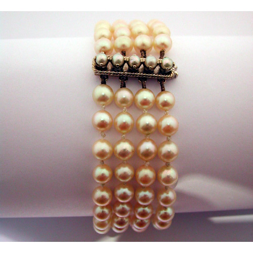 Bracelet perles de culture 16