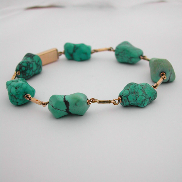 Bracelet or turquoises 54