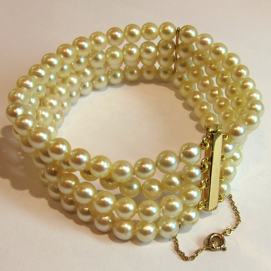 Bracelet de perles de culture du Japon 156
