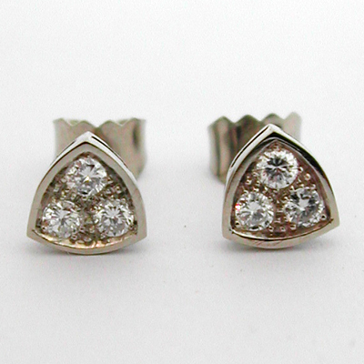 Boucles d'oreilles or diamants 101 - Cration de bijoux