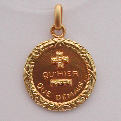 Pendentif or 126  Mdaille d'Amour