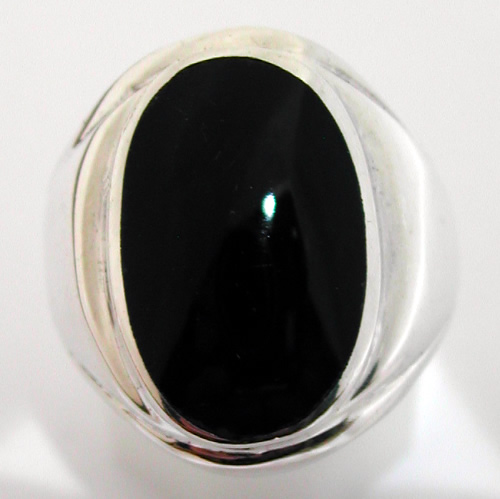 Bague argent onyx 207