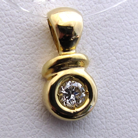 Pendentif or diamant 208 - Bijou d'occasion en or