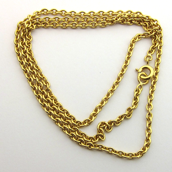 Collier or jaune 165 - Chane forat