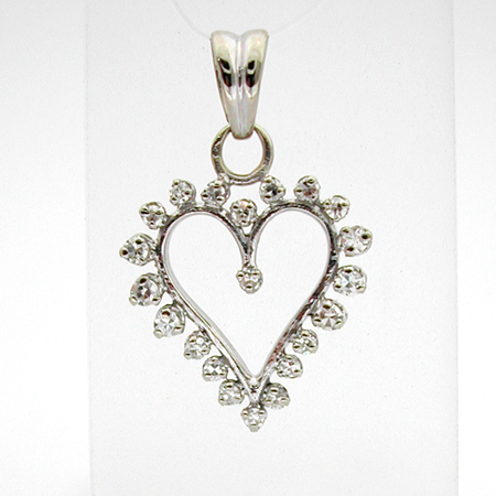 Pendentif or gris diamants  Cur 153