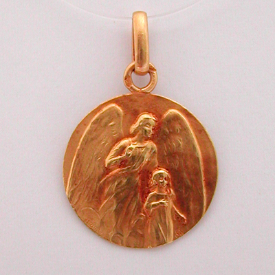Pendentif or 116  Mdaille religieuse ancienne