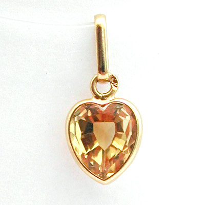 Pendentif or citrine  Cur 142